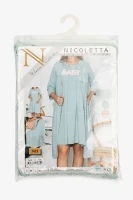 Комплект халат+нічна сорочка жіночий Nicoletta 7413 S Блакитний  Фото №9