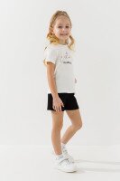 Костюм футболка+шорты для девочки Baby Show 12158 110 см Молочный  Фото №2