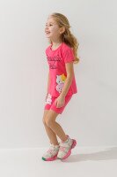 Костюм футболка+шорти для дівчинки Baby Show 16490 110 см Рожевий  Фото №2
