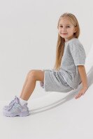 Костюм футболка+шорты для девочки DIFA 1051 92 см Серый  Фото №0