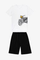 Костюм футболка+шорты для мальчика Happy Kids 018 134 см Белый  Фото №0