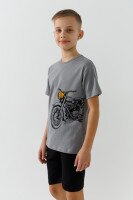 Костюм футболка+шорты для мальчика Happy Kids 018 128 см Серый  Фото №0