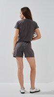Костюм однотонный женский On me 25098 S Графитовый  Фото №3