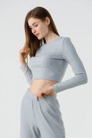 Костюм однотонный женский LAWA WTC02301 XL Светло-серый  Фото №4