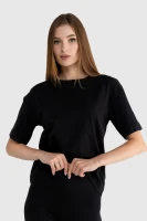 Костюм однотонный женский LAWA CTM WBC02312 футболка + шорты 2XL Черный  Фото №3