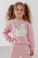 Костюм світшот+штани для дівчинки First Kids 50 92 см Рожевий  Фото №1