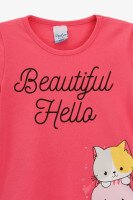 Костюм футболка+шорти для дівчинки Baby Show 16490 110 см Рожевий  Фото №7