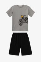 Костюм футболка+шорты для мальчика Happy Kids 018 128 см Серый  Фото №5
