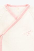 Костюм розпашенка+повзунки+шапка для малюків Baby Life А-305 68 см Рожево-молочний  Фото №5