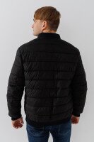 Куртка бомбер однотонная мужская 2503 XL Черный  Фото №4