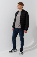 Куртка бомбер однотонная мужская 2503 XL Черный  Фото №3