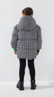 Куртка для дівчинки Dinomin 808 110 см Чорно-білий  Фото №3