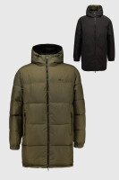 Куртка двостороння однотонна чоловіча 9906 S Хакі з чорним (2000990543622W)  Фото №8