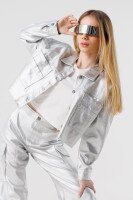 Куртка джинсовая для девочки LocoLoco 2456 152 см Серебряный (2000990347107D)  Фото №3