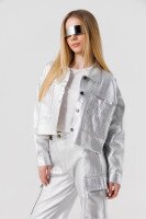 Куртка джинсовая для девочки LocoLoco 2456 152 см Серебряный (2000990347107D)