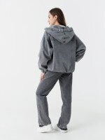 Куртка джинсова жіноча Zeo Basic 3640 XS Світло-сірий (2000990405982D)  Фото №4
