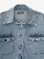 Купить Куртка джинсовая женская GENUA G01127-0005 XS Синий Артикул: 2000999590986 Миниатюра фотографии № 7