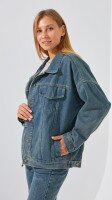 Купить Куртка джинсовая женская Lia Li 2393 XL Синий Артикул: 2000999183621 Миниатюра фотографии № 5