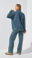 Купить Куртка джинсовая женская Lia Li 2393 XL Синий Артикул: 2000999183621 Миниатюра фотографии № 6