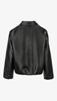 Купить Куртка однотонная экокожа женская GENUA G01103-0013 4XL Черный Артикул: 2000999413414 Миниатюра фотографии № 12