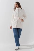 Куртка однотонная женская On me 6602 2XL Молочный  Фото №0