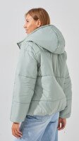 Куртка однотонная женская 410 50 Оливковый  Фото №5