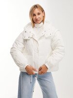 Купить Куртка однотонная женская GENUA 5232 XS Белый Артикул: 2000999415722 Миниатюра фотографии № 1