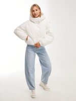 Купить Куртка однотонная женская GENUA 5232 XL Белый Артикул: 2000990890672 Миниатюра фотографии № 3