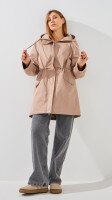 Купить Куртка однотонная женская GENUA G01116-0008 S Бежевый Артикул: 2000999416101 Миниатюра фотографии № 2