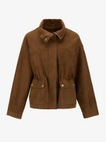 Купить Куртка однотонная женская GENUA G01116-0010 XL Коричневый Артикул: 2000999417078 Миниатюра фотографии № 10