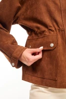 Купить Куртка однотонная женская GENUA G01116-0010 XL Коричневый Артикул: 2000999417078 Миниатюра фотографии № 4