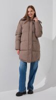 Куртка однотонная женская On me 2431-F341 S Кофейный  Фото №0