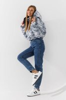 Куртка з візерунком жіноча On me 5229 2XL Сірий  Фото №3