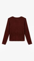 Лонгслив однотонный женский Bclothing 8837 S Бордовый  Фото №2