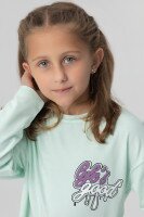 Лонгслив с принтом для девочки Baby Show 2392 134 см Мятный (2000989919742D)  Фото №0