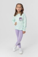 Лонгслив с принтом для девочки Baby Show 2392 134 см Мятный (2000989919742D)  Фото №1