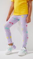 Лосины с узором для девочки Aura Style 879 92 см Сиреневый  Фото №0