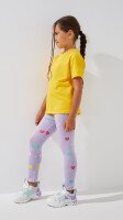 Лосины с узором для девочки Aura Style 879 92 см Сиреневый  Фото №1