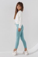 Лосины однотонные для девочки Happy Kids 912 140 см Мятный (2000990724663W)  Фото №0