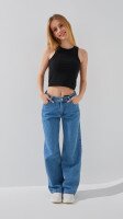 Майка однотонна для дівчинки LAWA GBC02347 134 см Чорний  Фото №0