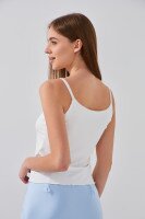 Майка однотонная женская W23-24 One Size Белый (2000989430070S)  Фото №2