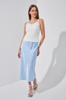 Майка однотонная женская W23-24 One Size Белый (2000989430070S)  Фото №0