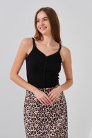 Купити Майка однотонна жіноча W23-24 One Size Чорний (2000989430056S) Артикул: 2000989430056 Фото мініатюра № 1