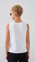 Майка с принтом для мальчика LAWA P-BB02319 146 см Белый  Фото №3