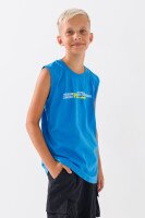 Майка з принтом для хлопчика Deniz 4046 164 см Синій (2000990571182S)  Фото №1