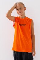 Майка з принтом для хлопчика Deniz 4047 164 см Помаранчевий (2000990571243S)  Фото №1