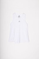 Майка фітнес однотонна жіноча Tommy life 97256 M Білий (2000989642374A)  Фото №5