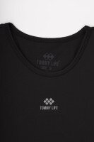 Майка фитнес однотонная женская Tommy life 97256 M Черный (2000989642336A)  Фото №6