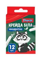 Мел 1 сентября белый Zoo Land квадратный 12 шт 400442 (4823091911330)(SC)