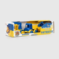 Набір авто &quot;Kid cars&quot; патріотичний 3 шт. Tigres 39996 Жовто- синій (2000989864219)  Фото №0